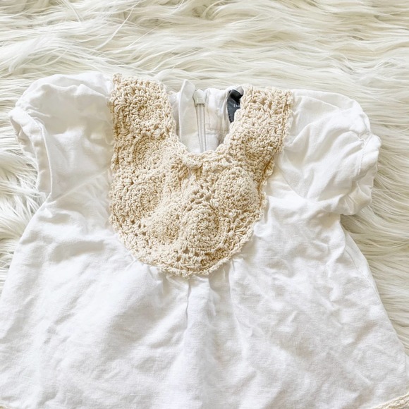 Baby Gap Linen Dress with Crochet Details 3-6M - Picture 2 of 9